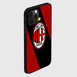 Чехол для iPhone 12 Pro Milan FC: Red Collection, цвет: 3D-черный — фото 2