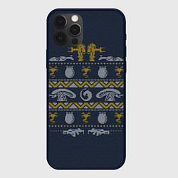 Чехол для iPhone 12 Pro Новогодний свитер Чужой, цвет: 3D-черный