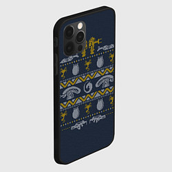 Чехол для iPhone 12 Pro Новогодний свитер Чужой, цвет: 3D-черный — фото 2