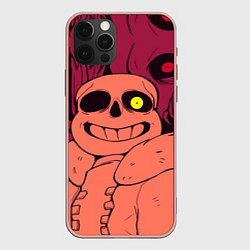 Чехол для iPhone 12 Pro Sans Undertale, цвет: 3D-светло-розовый