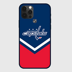 Чехол для iPhone 12 Pro NHL: Washington Capitals, цвет: 3D-черный