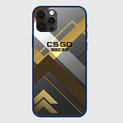 Чехол для iPhone 12 Pro Cs:go - Bronze Deco Бронзовая декорация 2022, цвет: 3D-тёмно-синий