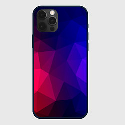 Чехол для iPhone 12 Pro Red&Blue, цвет: 3D-черный