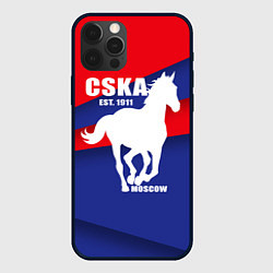 Чехол для iPhone 12 Pro CSKA est. 1911, цвет: 3D-черный