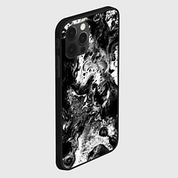 Чехол для iPhone 12 Pro Чёрная краска, цвет: 3D-черный — фото 2