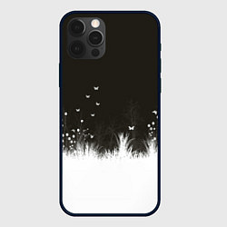 Чехол для iPhone 12 Pro Ночная полянка, цвет: 3D-черный