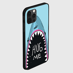 Чехол для iPhone 12 Pro Shark: Hug me, цвет: 3D-черный — фото 2