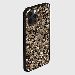 Чехол для iPhone 12 Pro Зомби котики, цвет: 3D-черный — фото 2