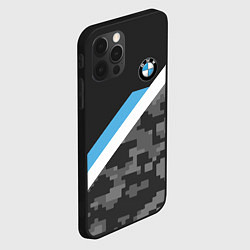 Чехол для iPhone 12 Pro BMW: Pixel Military, цвет: 3D-черный — фото 2