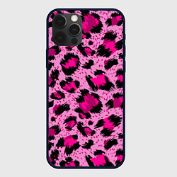 Чехол iPhone 12 Pro Розовый леопард