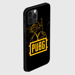 Чехол для iPhone 12 Pro PUBG: Black Soldier, цвет: 3D-черный — фото 2