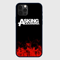 Чехол для iPhone 12 Pro Asking Alexandria: Flame, цвет: 3D-черный