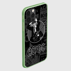 Чехол для iPhone 12 Pro AC/DC: Black Devil, цвет: 3D-салатовый — фото 2
