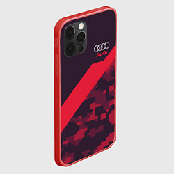 Чехол для iPhone 12 Pro Audi: Red Pixel, цвет: 3D-красный — фото 2