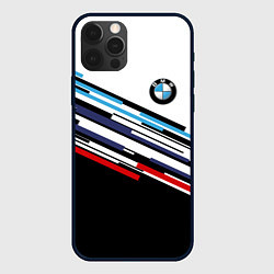 Чехол для iPhone 12 Pro BMW BRAND COLOR БМВ, цвет: 3D-черный