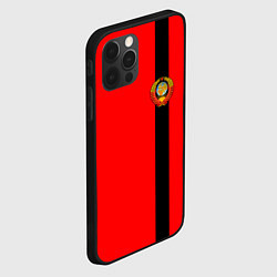 Чехол для iPhone 12 Pro Советский Союз, цвет: 3D-черный — фото 2