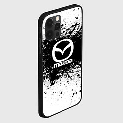 Чехол для iPhone 12 Pro Mazda: Black Spray, цвет: 3D-черный — фото 2