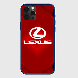 Чехол для iPhone 12 Pro Lexus: Red Light, цвет: 3D-тёмно-синий