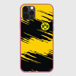 Чехол для iPhone 12 Pro BVB 09: Yellow Breaks, цвет: 3D-малиновый