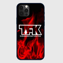 Чехол для iPhone 12 Pro Thousand Foot Krutch: Red Flame, цвет: 3D-черный