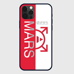 Чехол для iPhone 12 Pro 30 seconds to Mars - emblem, цвет: 3D-черный