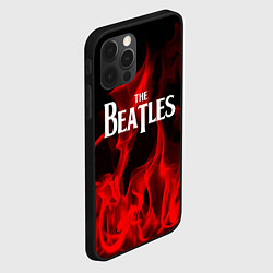 Чехол для iPhone 12 Pro The Beatles: Red Flame, цвет: 3D-черный — фото 2