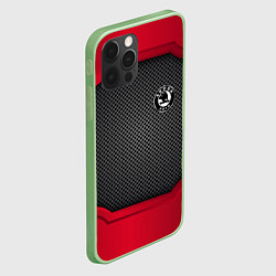 Чехол для iPhone 12 Pro Skoda: Metal Sport, цвет: 3D-салатовый — фото 2