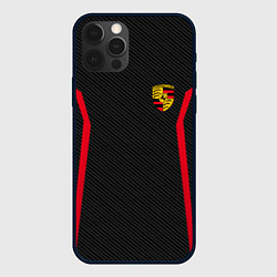 Чехол для iPhone 12 Pro Porsche: Sport Edition, цвет: 3D-черный