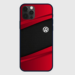 Чехол для iPhone 12 Pro Volkswagen: Red Sport, цвет: 3D-черный