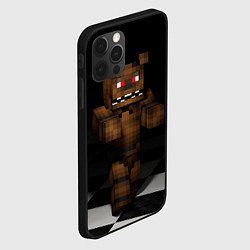 Чехол для iPhone 12 Pro Minecraft: Freddy FNAF, цвет: 3D-черный — фото 2