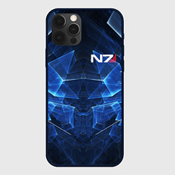 Чехол для iPhone 12 Pro Mass Effect: Blue Armor N7, цвет: 3D-черный