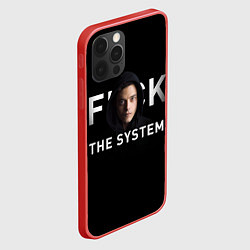Чехол для iPhone 12 Pro F*ck The System: Mr Robot, цвет: 3D-красный — фото 2