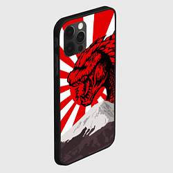 Чехол для iPhone 12 Pro Japanese Godzilla, цвет: 3D-черный — фото 2