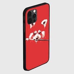 Чехол для iPhone 12 Pro Красная панда с кисточкой, цвет: 3D-черный — фото 2