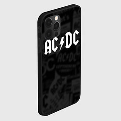 Чехол для iPhone 12 Pro AC/DC: Black Rock, цвет: 3D-черный — фото 2