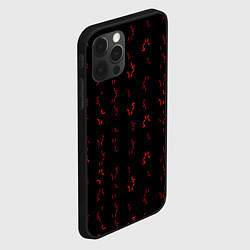 Чехол для iPhone 12 Pro Алфавит хищника, цвет: 3D-черный — фото 2