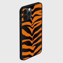 Чехол для iPhone 12 Pro Шкура тигра, цвет: 3D-черный — фото 2