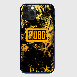 Чехол для iPhone 12 Pro PUBG: Yellow Marble, цвет: 3D-черный