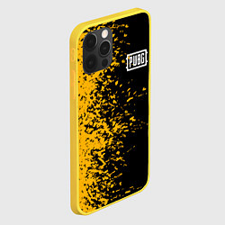 Чехол для iPhone 12 Pro PUBG: Yellow vs Black, цвет: 3D-желтый — фото 2