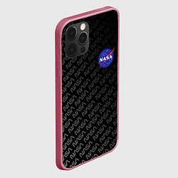 Чехол для iPhone 12 Pro NASA: Dark Space, цвет: 3D-малиновый — фото 2