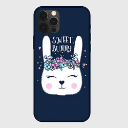 Чехол для iPhone 12 Pro Sweet Bunny, цвет: 3D-черный