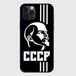 Чехол для iPhone 12 Pro СССР Ленин, цвет: 3D-черный