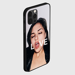 Чехол для iPhone 12 Pro Sasha Grey: LOVE, цвет: 3D-черный — фото 2