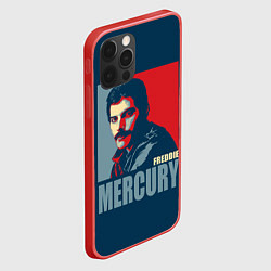 Чехол для iPhone 12 Pro Queen: Freddie Mercury, цвет: 3D-красный — фото 2