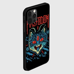Чехол для iPhone 12 Pro Mastodon: Demonic Cat, цвет: 3D-черный — фото 2