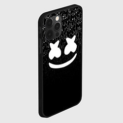 Чехол для iPhone 12 Pro Marshmello Black, цвет: 3D-черный — фото 2