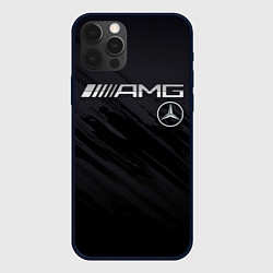 Чехол для iPhone 12 Pro Mercedes AMG, цвет: 3D-черный