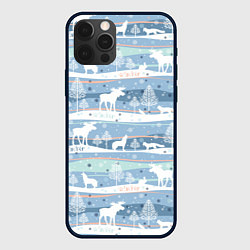 Чехол для iPhone 12 Pro Зимний мотив, цвет: 3D-черный