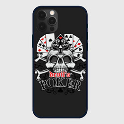 Чехол для iPhone 12 Pro Poker devils, цвет: 3D-черный