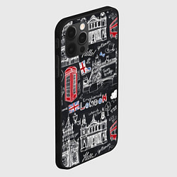 Чехол для iPhone 12 Pro Привет Лондон, цвет: 3D-черный — фото 2